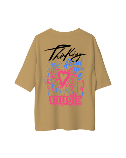 Thinking About You & Music Oversized Tshirt