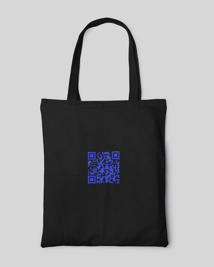 QR Barcode Tote Bag