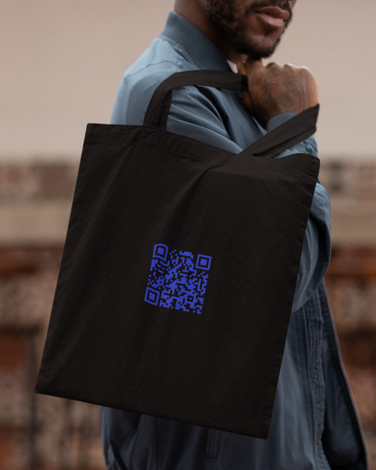 QR Barcode Tote Bag